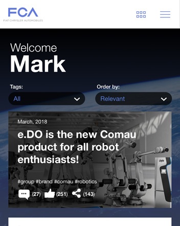 Ecco la nuova Intranet per i dipendenti FCA | Domino